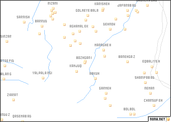 map of Kūh-e Boz Gīr